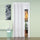 Innen-Falttür 88,5 x 214 cm aus pastellweißem Saba-Jasmin-PVC