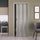 Falttür für den Innenbereich 83 x 214 cm aus PVC-Stoff Saba Caroline Grey