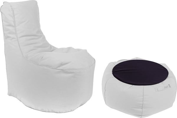 Sessel Pouf und Couchtisch aus weißem Pomodone-Acryl online