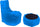 Hocker Sessel und Couchtisch aus Acryl Pomodone Königsblau