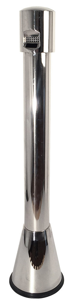 acquista Säulenaschenbecher Ø24,3 cm aus verchromtem Stahl 3,5L für den Außenbereich