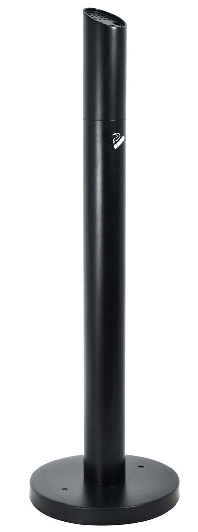 Ø32 cm Säulenaschenbecher aus mattschwarzem Metall 1,9L für den Außenbereich online