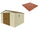Boden für Garden Box 325 x 319 x 233 cm in Terracotta Plastic