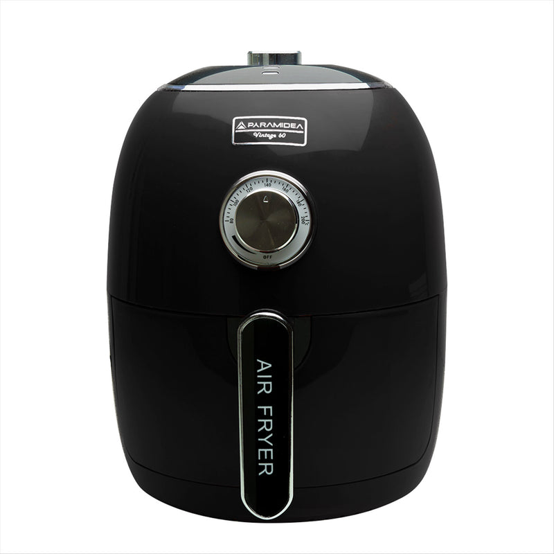 Friggitrice ad Aria Vintage 1400W 4 litri Pyramidea AF1960B Nera-4