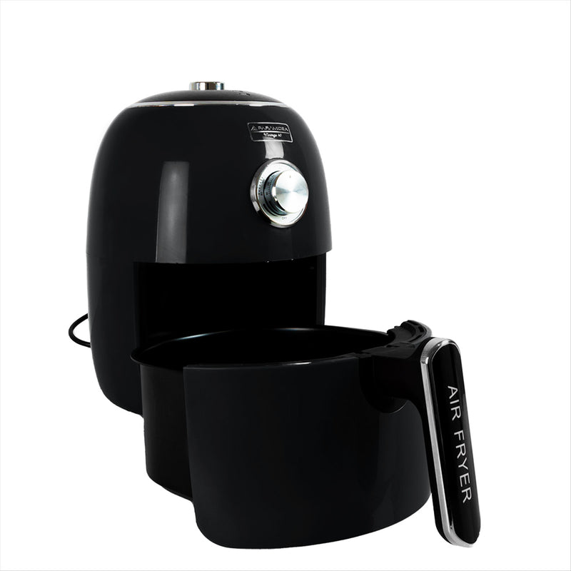 Friggitrice ad Aria Vintage 1400W 4 litri Pyramidea AF1960B Nera-5