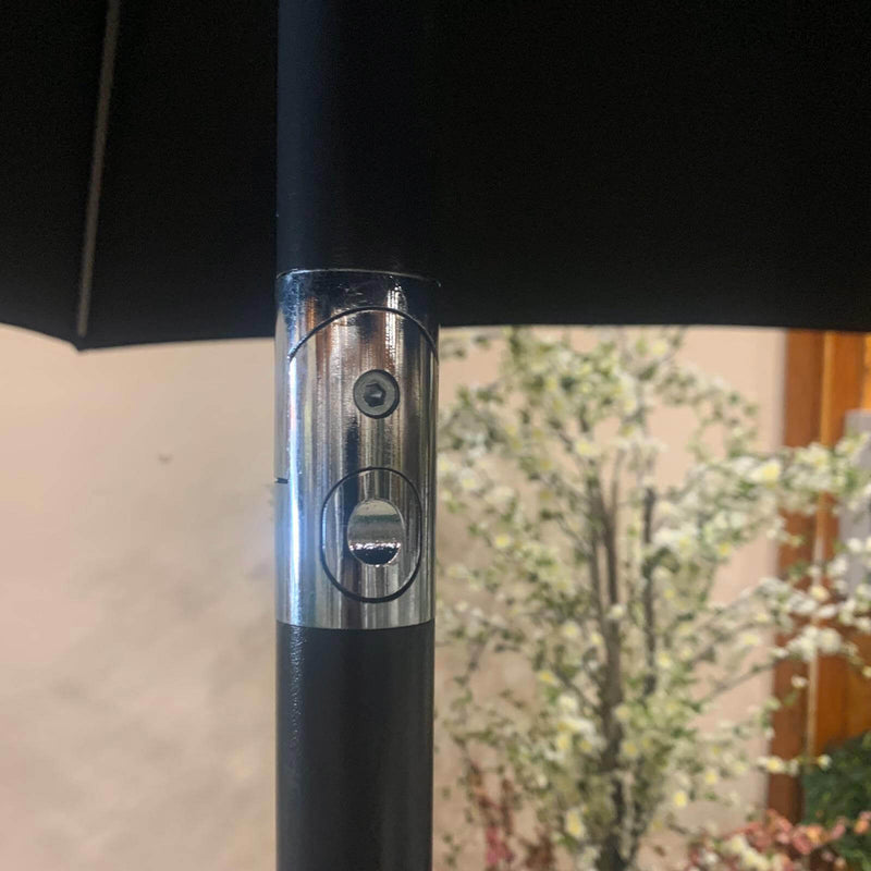 Ombrellone da Giardino in Alluminio Ø3m Nero-4