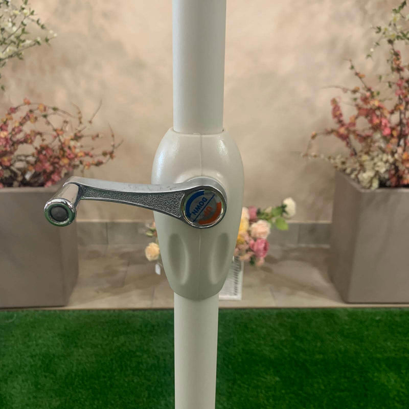 Ombrellone da Giardino in Alluminio Ø3m Tortora-5