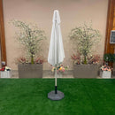 Ombrellone da Giardino in Alluminio Ø3m Bianco-6