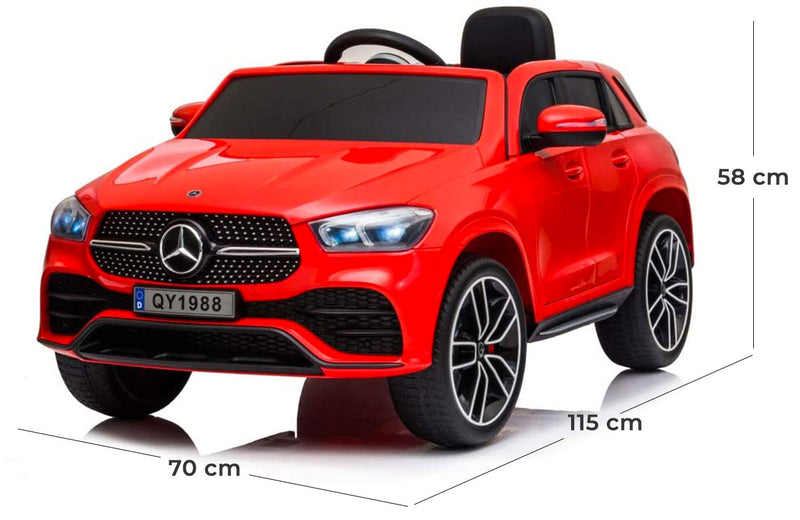 Macchina Elettrica per Bambini 12V Mercedes GLE 450 AMG Rossa-5