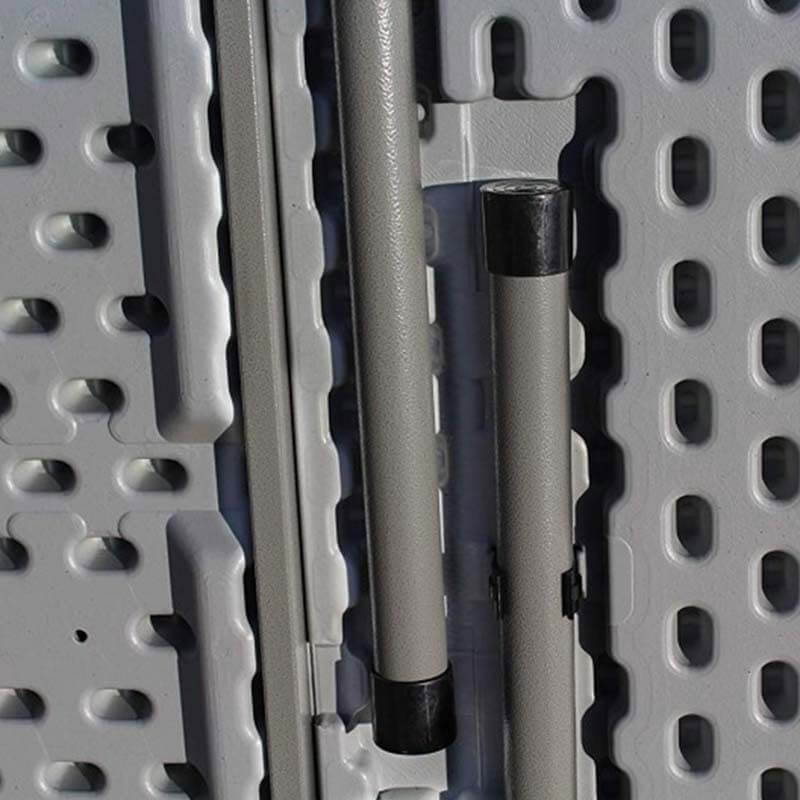 Tavolo Catering Rotondo Pieghevole Ø150x74 cm Bianco-3