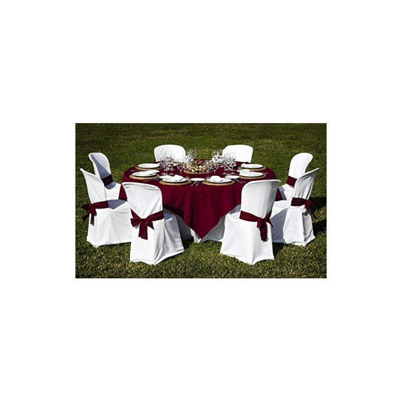 Tavolo Catering Rotondo Pieghevole Ø150x74 cm Bianco-5