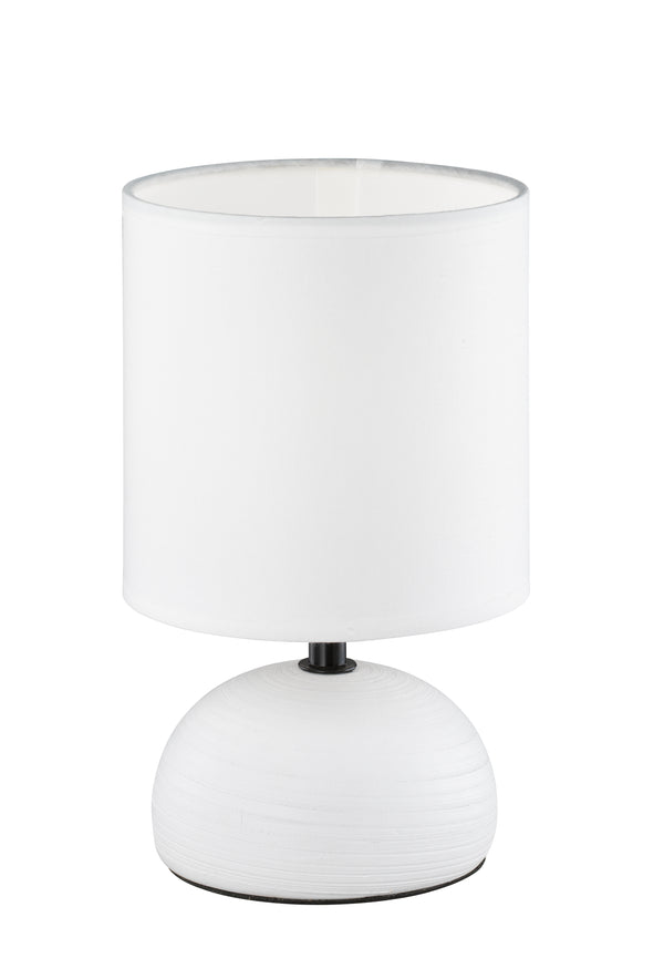 Tischlampe für den Innenbereich E14 aus weißer Keramik sconto