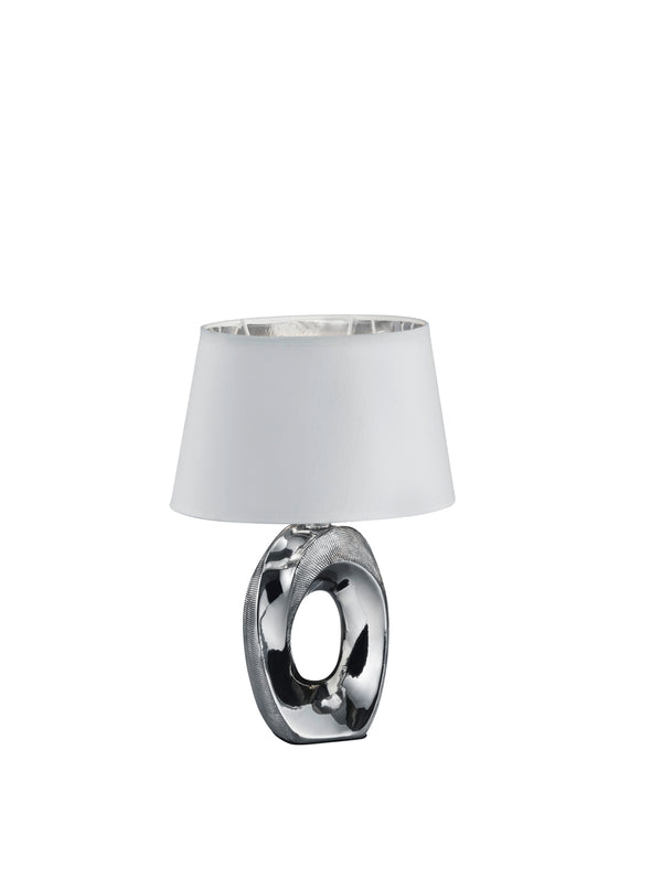 Innentischlampe E14 aus silberner Keramik prezzo