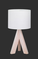 Lampada tavolo da Interno  E14 in Legno naturale Colore di Legno-1