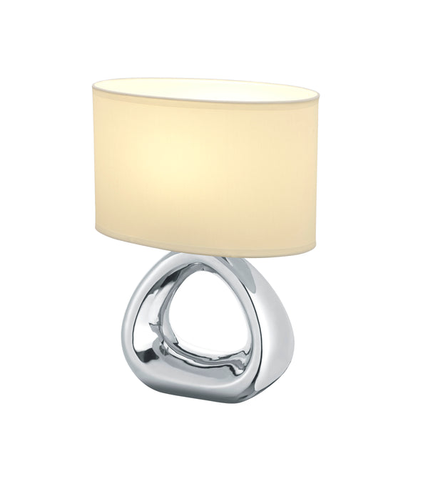 acquista Innentischlampe E27 aus silberner Keramik