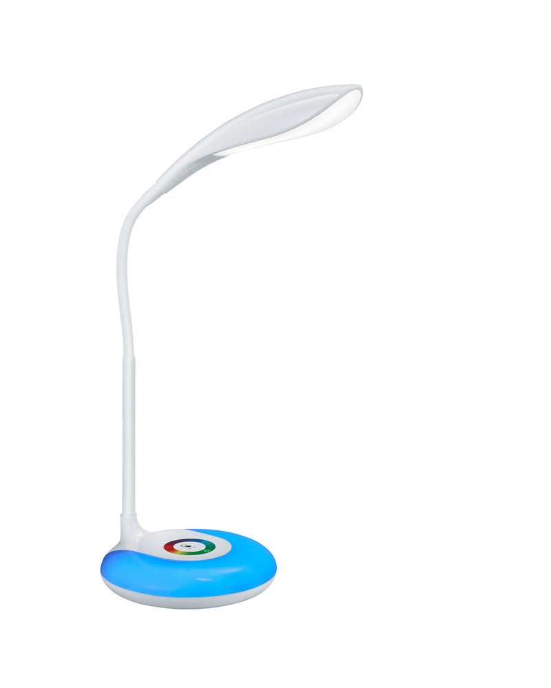 Lampada tavolo da Interno a LED in Plastica Bianco-1