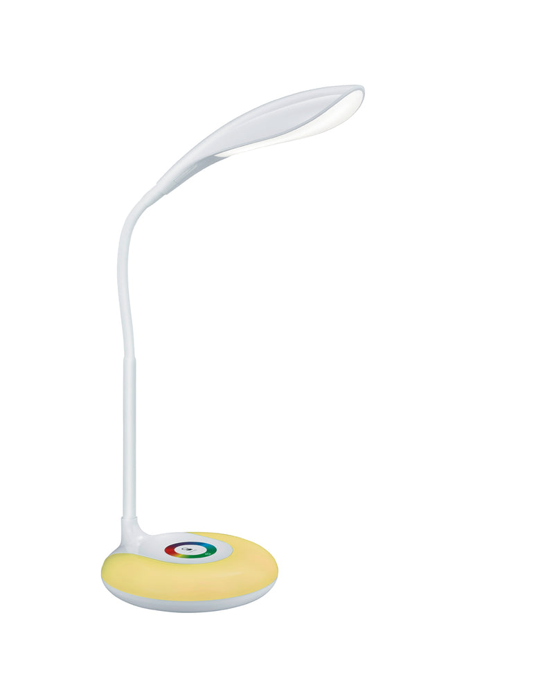 Lampada tavolo da Interno a LED in Plastica Bianco-2