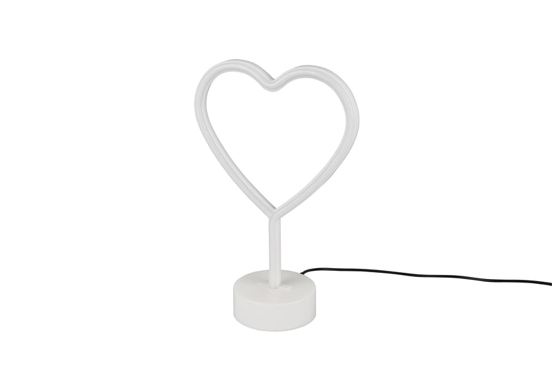 Lampada tavolo da Interno a LED in Plastica Bianco-2