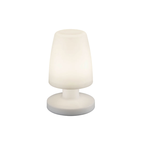 online LED-Tischlampe für den Außenbereich aus weißem Kunststoff