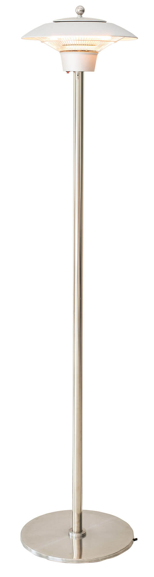 online Ø42,5 cm Elektrischer Infrarot-Standheizstrahler 1500W für den Außenbereich Silber