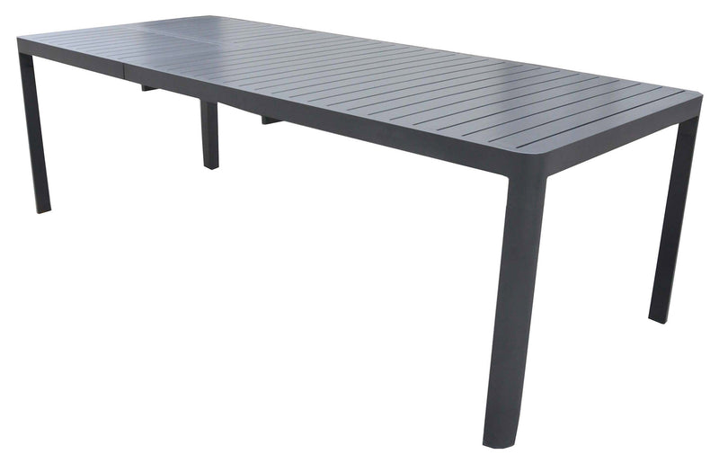 Tavolo da Giardino Allungabile 200/300x100x75 cm in Alluminio Grigio Antracite-1