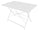 Rechteckiger Gartentisch 110x70 cm aus Vorghini Bistro Elfenbeineisen