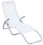 Klappbarer Liegestuhl aus weißem Ranieri Formentera Textilene Fabric Steel