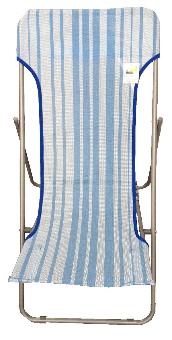 prezzo Klappbarer Liegestuhl aus Stahl und Blue Line Textilene