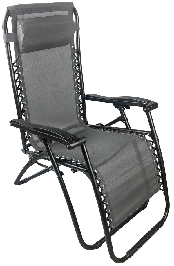 online Zero Gravity Reclining Folding Liegestuhl aus Stahl und grauem Siesta Textilene