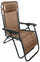 Zero Gravity Reclining Folding Liegestuhl aus Stahl und braunem Siesta Textilene