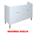 Mobile Sottolavello da Cucina 120x50 cm in Legno Bianco Seconda Scelta-1