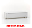 Cassettiera con Ruote 1 Cassetto 120x45x32 cm in Legno TFT Belsk Bianco Opaco Seconda Scelta-1