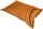 Großes Schlittenkissen für Schnee 160 x 110 cm in Acryl Pomodone Scivolone Orange