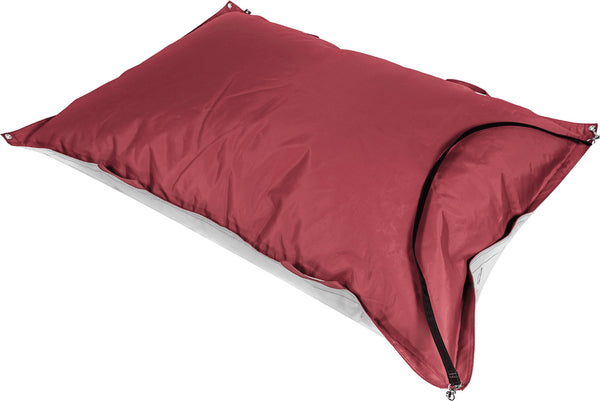sconto Big Sled Pillow for Snow 160x110 cm in Acryl Pomodone Scivolone Bordeaux