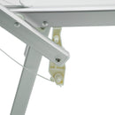 Lettino Prendisole da Giardino 189x61x38 cm in Alluminio e Textilene Simba Bianco-7