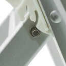 Lettino Prendisole da Giardino 189x61x38 cm in Alluminio e Textilene Simba Bianco-9