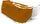 Schneeschlitten 135x38x34 cm in Acryl Pomodone Slittone Orange