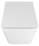 Coppia di Sanitari WC e Bidet Sospesi in Ceramica 36x52x35 cm Street Bonussi Bianco Lucido-6