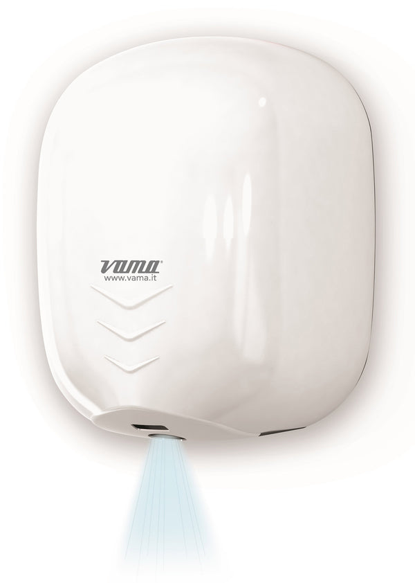 prezzo Vama Stream Dry UV BF Elektrischer Händetrockner mit Fotozelle 1100 W Weißer Stahl