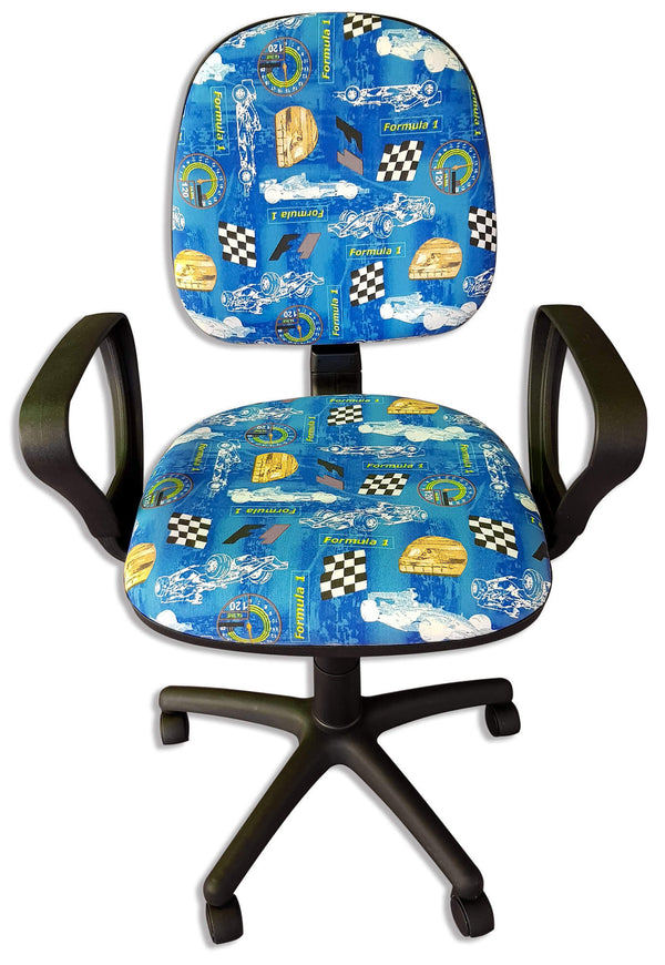 Operativer Bürostuhl aus blauem Renier F1-Stoff online