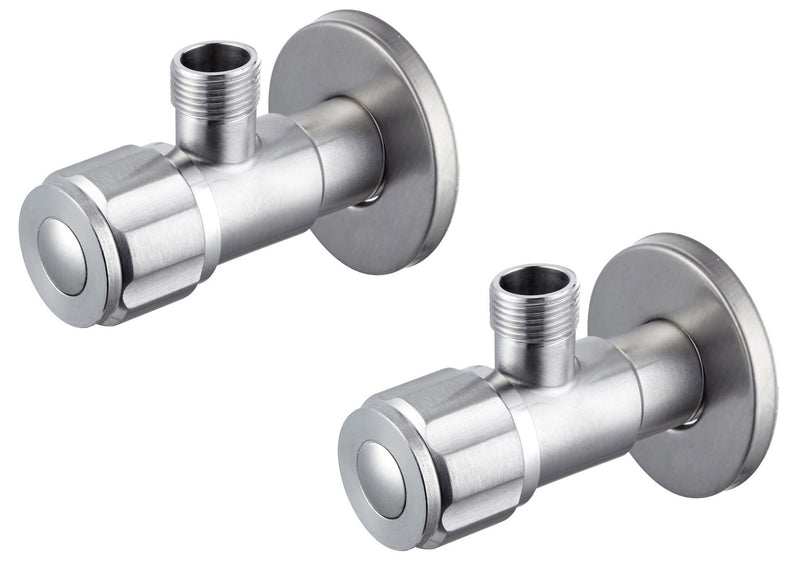 Rubinetto di Arresto da 1/2 in Acciaio Inox Satinato Nilo-1