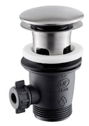 Piletta di Scarico a Pulsante da 11/4 in Acciaio Inox Satinato Nilo-1