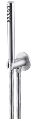 Doccetta Tonda con Presa D'acqua in Acciaio Inox Satinato Nilo-1