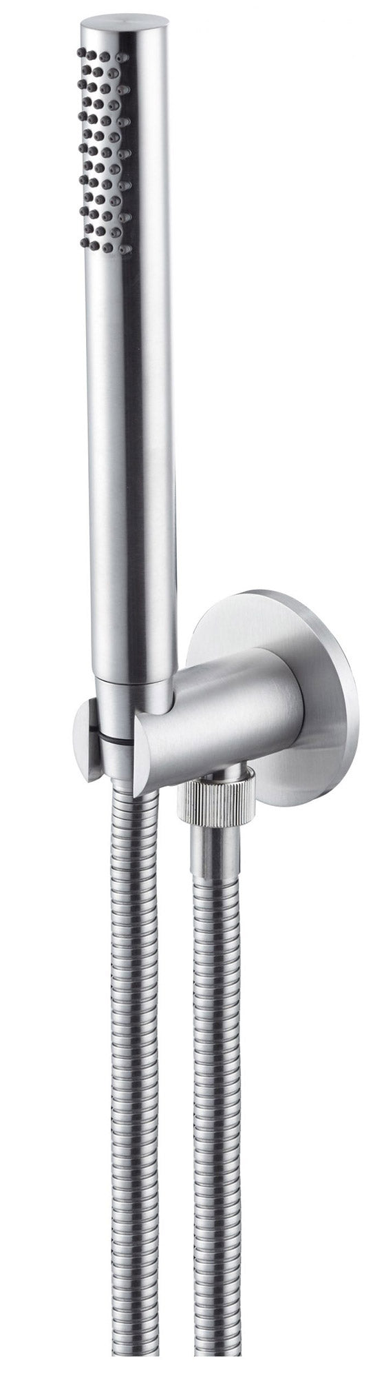 Doccetta Tonda con Presa D'acqua in Acciaio Inox Satinato Nilo-1