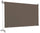 Braune Fallmarkise aus Polyester 2,5x1,5m