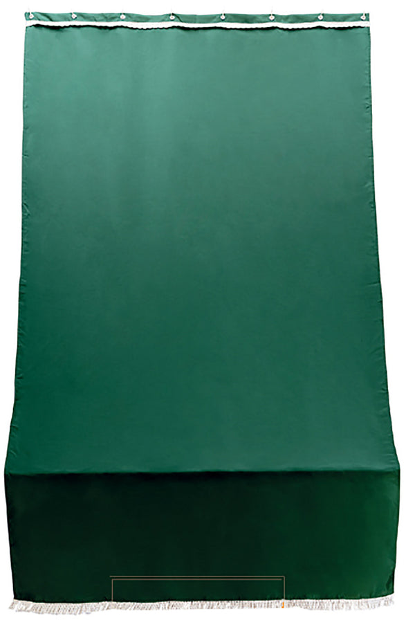 Polyester-Markise zum Überlappen mit grünen Ranieri-Ringen in verschiedenen Größen acquista