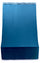 Markise für Überlappung 1,4 x 2,5 m aus Polyester mit einfarbigen blauen Rainier-Ringen