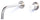 Wandmontierter Einhebel-Waschtischmischer mit Neve-Griff aus Edelstahl