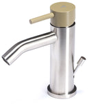 Rubinetto Miscelatore Monocomando Bidet in Acciaio Inox Maniglia Ulivo-1