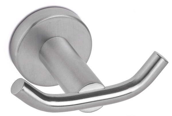 Nile Badezimmer-Aufhänger aus satiniertem Edelstahl mit Doppelhaken prezzo